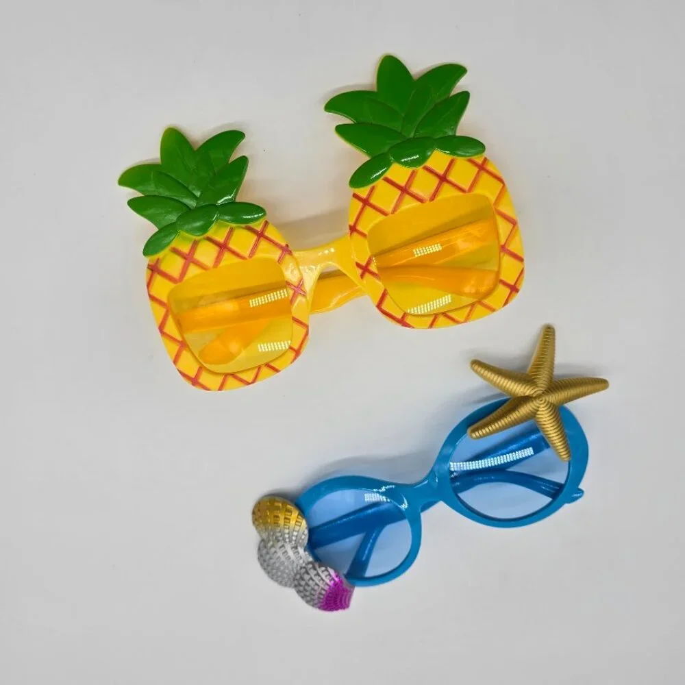 Kids Novelty Sunglasses Set Pineapple Starfish